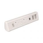 P-Pack Desktop Units - Power, USB & Cat6 Data White