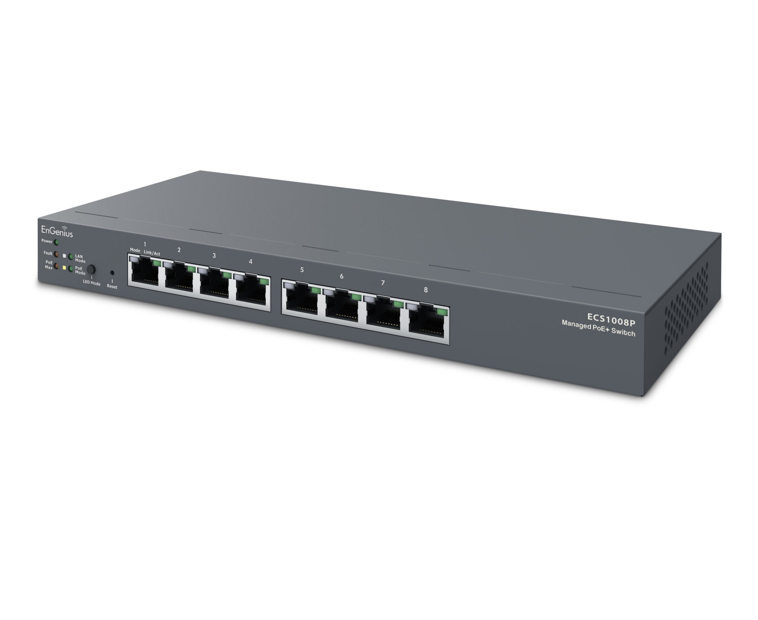 Cloud Managed Gigabit 55W 8-Port PoE Switch